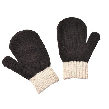 Зимни топли ръкавици за деца на възраст 5-10 6 цвята Удебелени детски топли ръкавици Нови бебешки ръкавици за момчета Момичета Плетени ръкавици