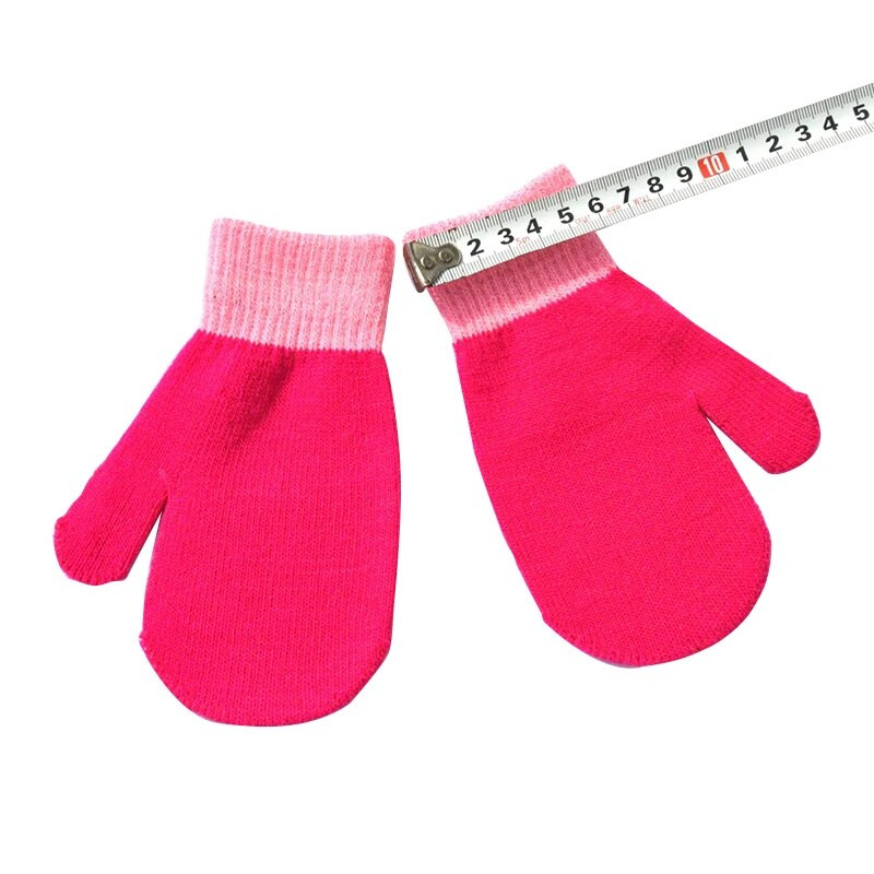 Χειμερινά ζεστά γάντια για παιδιά 5-10 ετών 6χρωμα Παχύ Παιδικά ζεστά γάντια Νέα βρεφικά γάντια για αγόρια κορίτσια Πλεκτά γάντια