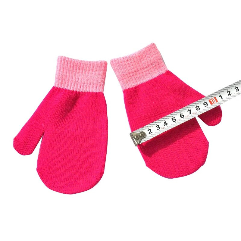 Χειμερινά ζεστά γάντια για παιδιά 5-10 ετών 6χρωμα Παχύ Παιδικά ζεστά γάντια Νέα βρεφικά γάντια για αγόρια κορίτσια Πλεκτά γάντια