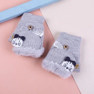 Γελοιογραφία Παιδικά Γάντια χωρίς δάχτυλα Μετατρέψιμα Γάντια Παιδικά Γάντια Χειμώνας Πλεκτά Πλεκτά Γάντια Αγόρια Κορίτσια Βρεφικά Γάντια
