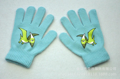 5-11 ετών Γάντια μωρού με κινούμενα σχέδια Δεινόσαυρος Ζεστά φθινοπωρινά χειμωνιάτικα παιδικά γάντια για αγόρια πλεκτά χοντρά παιδικά γάντια εξωτερικού χώρου