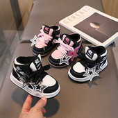 Sportiniai sportbačiai mergaitėms Kūdikiams Vaikams Berniukai Žieminiai Nauji madingi laisvalaikio batai Neslystantys lauko bėgimo bateliai berniukų medvilniniai lentos batai