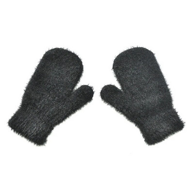 Beebi Lühikesed Kindad Talvised Faux Sable Lastele Tahke paksendatud Palus karvased Täissõrmega labakindad Sügisene kätesoojendaja 1-4 aastat vana