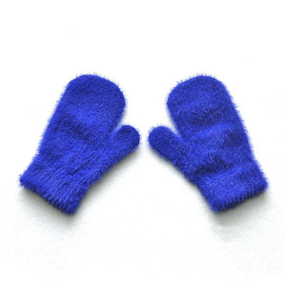 Beebi Lühikesed Kindad Talvised Faux Sable Lastele Tahke paksendatud Palus karvased Täissõrmega labakindad Sügisene kätesoojendaja 1-4 aastat vana