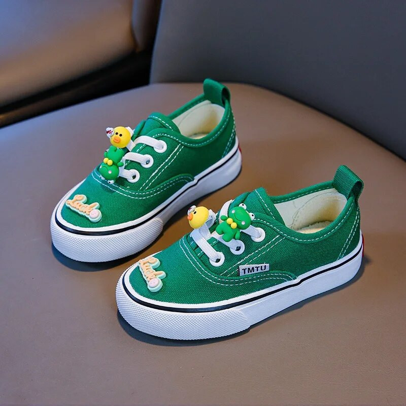 Kruleepo Baby Kids 3D gyvūnų laisvalaikio drobiniai batai vaikams berniukams mergaitėms gatvės mados guminiai neslystantys sportiniai bėgimo sportbačiai