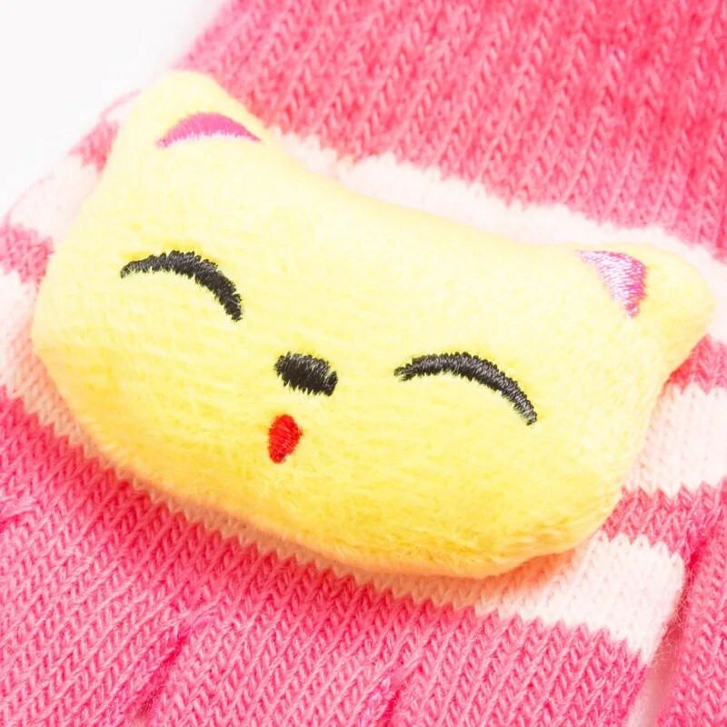 Žieminės kūdikių rankų apsaugos kūdikiams, nesubraižytiems, šlifuotos pirštinės Mezgimas Storos šiltos pirštinės Vaikams Minkštos kumštinės pirštinės 1–4 m.