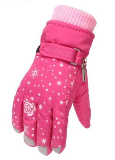 Lastele talvised veekindlad lumekindad ühevärvilised fliisist multifilmi kõrvad soojusisolatsiooniga tuulekindlad spordisuusad soojad labakindad 3-6 aastat