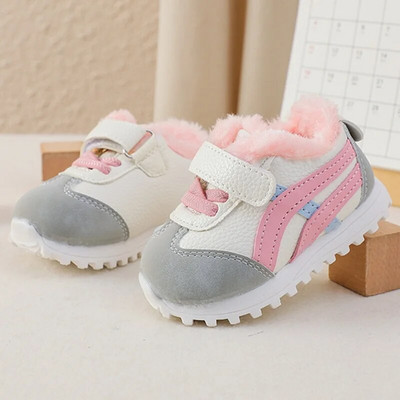 Kruleepo Sugar Bebeluș Toamnă Iarnă Pantofi ocazionali de pluș Nou-născuți Fete Copii mici Băieți Pantofi sport Air Mesh Anti-alunecare Mules
