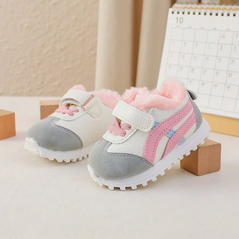 Kruleepo Bebe Jesen Zima Plišane ležerne cipele Novorođenčad Djevojčice Mala djeca Dječaci Sportske tenisice Mrežaste zračne neklizajuće Schuhe Mule