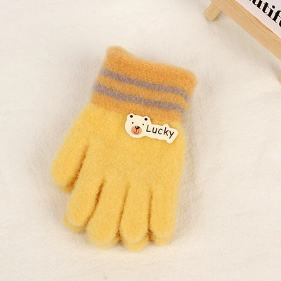 Γελοιογραφία αγόρι κορίτσι μωρό γάντια χεριών παχύρρευστα παιδικά γάντια για παιδιά Χειμερινά πλεκτά μάλλινα γάντια νήπια 유아장갑