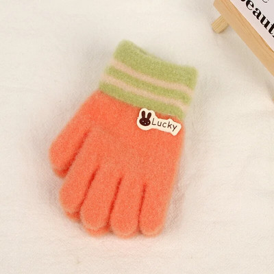 Γελοιογραφία αγόρι κορίτσι μωρό γάντια χεριών παχύρρευστα παιδικά γάντια για παιδιά Χειμερινά πλεκτά μάλλινα γάντια νήπια 유아장갑