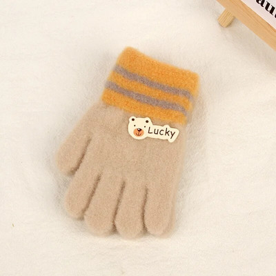 Γελοιογραφία αγόρι κορίτσι μωρό γάντια χεριών παχύρρευστα παιδικά γάντια για παιδιά Χειμερινά πλεκτά μάλλινα γάντια νήπια 유아장갑