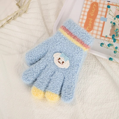 Γελοιογραφία αγόρι κορίτσι μωρό γάντια χεριών παχύρρευστα παιδικά γάντια για παιδιά Χειμερινά πλεκτά μάλλινα γάντια νήπια 유아장갑