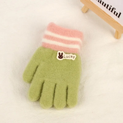 Γελοιογραφία αγόρι κορίτσι μωρό γάντια χεριών παχύρρευστα παιδικά γάντια για παιδιά Χειμερινά πλεκτά μάλλινα γάντια νήπια 유아장갑