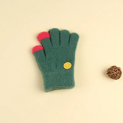 Γελοιογραφία αγόρι κορίτσι μωρό γάντια χεριών παχύρρευστα παιδικά γάντια για παιδιά Χειμερινά πλεκτά μάλλινα γάντια νήπια 유아장갑