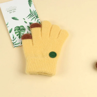 Γελοιογραφία αγόρι κορίτσι μωρό γάντια χεριών παχύρρευστα παιδικά γάντια για παιδιά Χειμερινά πλεκτά μάλλινα γάντια νήπια 유아장갑
