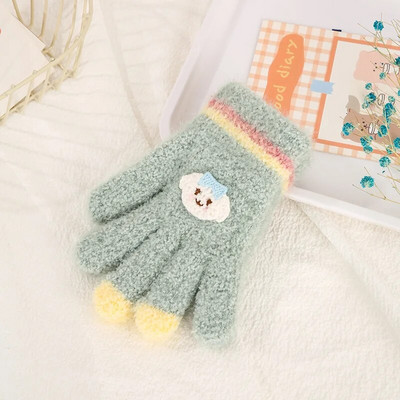 Γελοιογραφία αγόρι κορίτσι μωρό γάντια χεριών παχύρρευστα παιδικά γάντια για παιδιά Χειμερινά πλεκτά μάλλινα γάντια νήπια 유아장갑