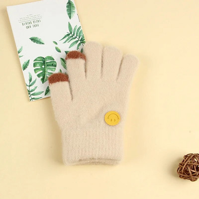 Γελοιογραφία αγόρι κορίτσι μωρό γάντια χεριών παχύρρευστα παιδικά γάντια για παιδιά Χειμερινά πλεκτά μάλλινα γάντια νήπια 유아장갑