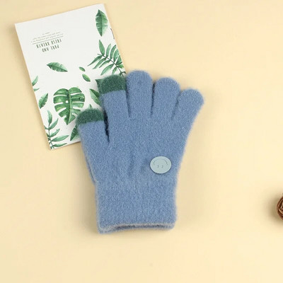 Γελοιογραφία αγόρι κορίτσι μωρό γάντια χεριών παχύρρευστα παιδικά γάντια για παιδιά Χειμερινά πλεκτά μάλλινα γάντια νήπια 유아장갑