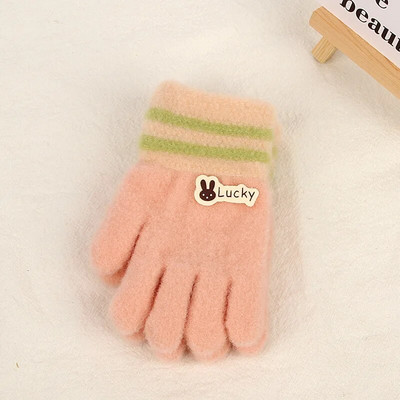 Γελοιογραφία αγόρι κορίτσι μωρό γάντια χεριών παχύρρευστα παιδικά γάντια για παιδιά Χειμερινά πλεκτά μάλλινα γάντια νήπια 유아장갑