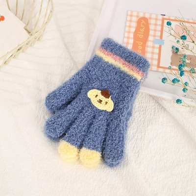 Γελοιογραφία αγόρι κορίτσι μωρό γάντια χεριών παχύρρευστα παιδικά γάντια για παιδιά Χειμερινά πλεκτά μάλλινα γάντια νήπια 유아장갑