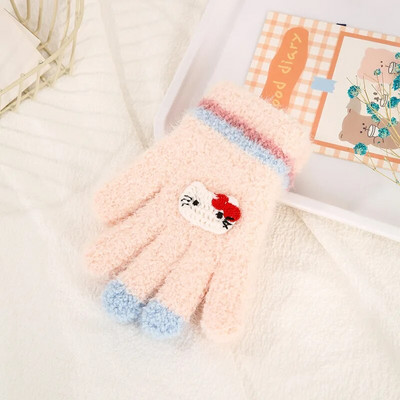 Γελοιογραφία αγόρι κορίτσι μωρό γάντια χεριών παχύρρευστα παιδικά γάντια για παιδιά Χειμερινά πλεκτά μάλλινα γάντια νήπια 유아장갑