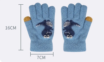 Νέο μωρό βρέφος μαλακό μετατρέψιμο Flip Top Fleece Color Block Γάντια Παιδικά Αγόρια Κορίτσια Χειμώνας Ζεστό Πλεκτό Γάντι χωρίς δάχτυλα