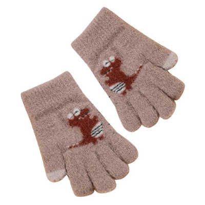 Naujas kūdikių minkštas kabrioletas atverčiamas vilnos spalvos blokinės pirštinės vaikams kūdikiams berniukams mergaitėms, žiemai, šiltai megztam pirštui be pirštų