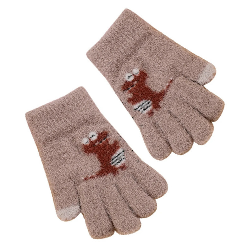 Naujas kūdikių minkštas kabrioletas atverčiamas vilnos spalvos blokinės pirštinės vaikams kūdikiams berniukams mergaitėms, žiemai, šiltai megztam pirštui be pirštų