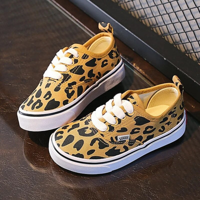 Kruleepo Παιδικά Παιδικά Μονόχρωμα Λεοπάρ Παπούτσια από καμβά Βρεφικά κορίτσια Αγόρια Μόδα του δρόμου Casual παπούτσια Αθλητικά αθλητικά παπούτσια εξωτερικού χώρου