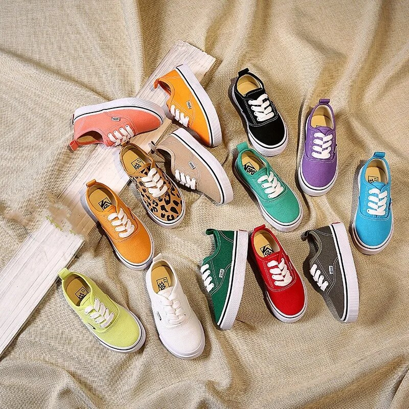 Kruleepo Παιδικά Παιδικά Μονόχρωμα Λεοπάρ Παπούτσια από καμβά Βρεφικά κορίτσια Αγόρια Μόδα του δρόμου Casual παπούτσια Αθλητικά αθλητικά παπούτσια εξωτερικού χώρου