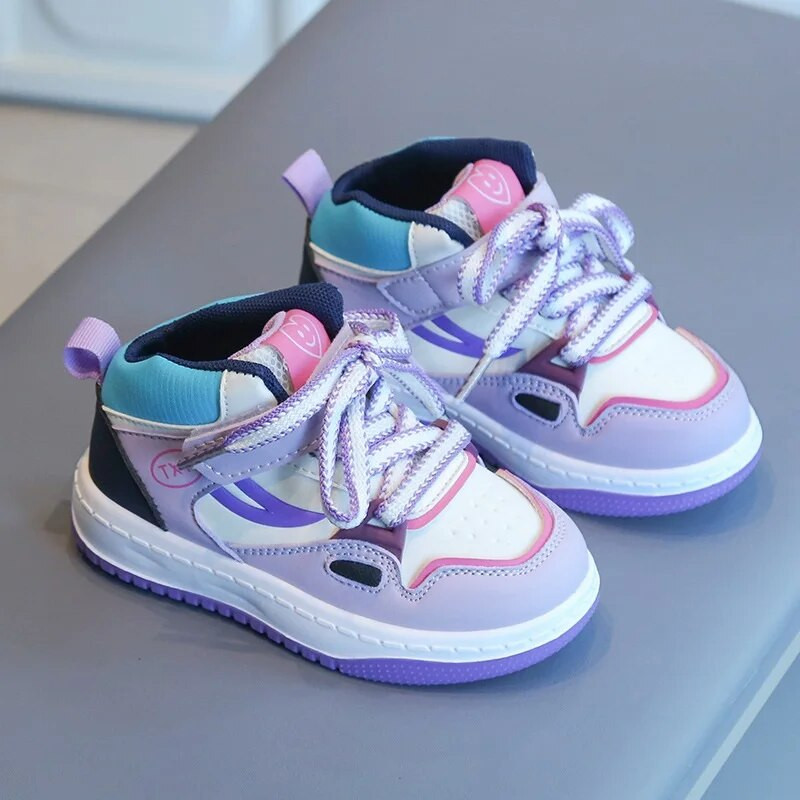 Kruleepo Baby Girls Boys High Top Sportiniai Sneakers Bėgimo Batai Vaikai Vaikams Lauko Neslystantis Minkštas Laisvalaikis Batai Schuhe