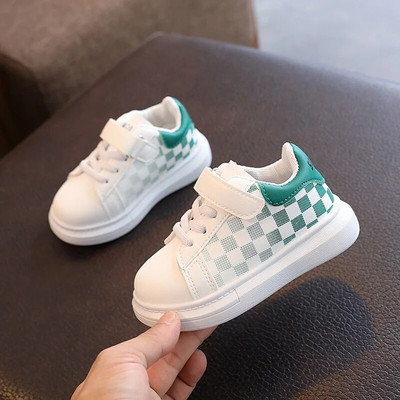 Kruleepo Fashion Check vabaajajalatsid lastele Tüdrukutele Beebidele Lastele Poistele PU nahast võrk kummist Libisemisvastased jooksutossud