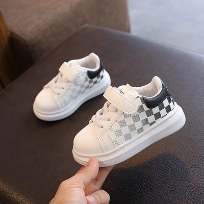 Kruleepo Fashion Check vabaajajalatsid lastele Tüdrukutele Beebidele Lastele Poistele PU nahast võrk kummist Libisemisvastased jooksutossud