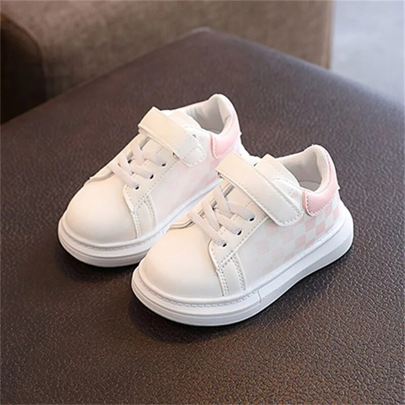 Kruleepo Fashion Check vabaajajalatsid lastele Tüdrukutele Beebidele Lastele Poistele PU nahast võrk kummist Libisemisvastased jooksutossud