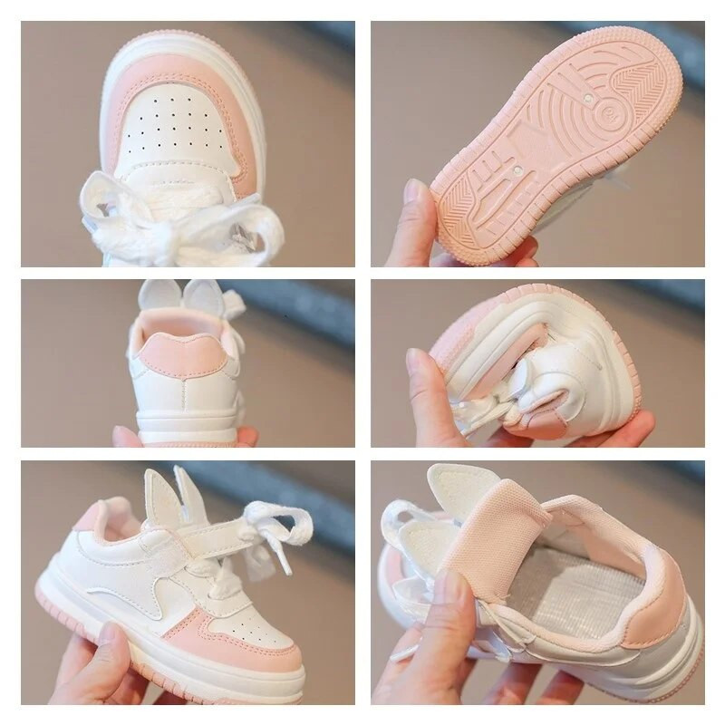 Kruleepo Κορίτσια Αγόρια Αυτιά κουνελιού Αθλητικά Αθλητικά Παπούτσια για τρέξιμο Παιδικά Παπούτσια για τρέξιμο Παιδικά Παιδικά PU Δερμάτινα casual παπούτσια Εξωτερικά αντιολισθητικά Schuhe