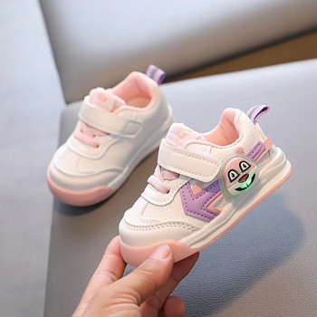 Kruleepo Baby Kids LED Light Rabbit Ежедневни обувки Бебешки момчета Новородени момичета Малки деца Спортни маратонки PU кожа Air Mesh Schuhe