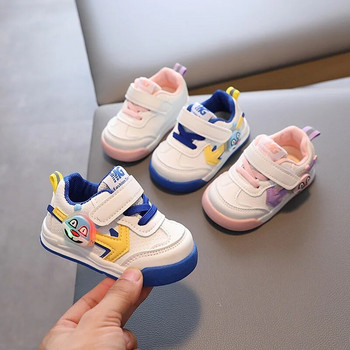 Kruleepo Baby Kids LED Light Rabbit Ежедневни обувки Бебешки момчета Новородени момичета Малки деца Спортни маратонки PU кожа Air Mesh Schuhe