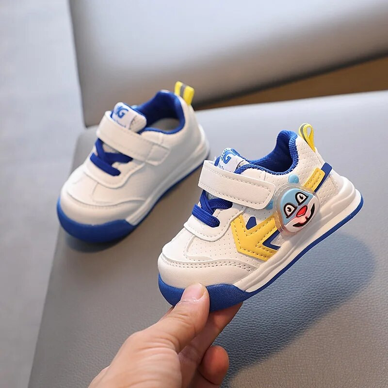 Kruleepo Baby Kids LED šviesos triušių laisvalaikio batai kūdikiams berniukams naujagimiams mergaitėms mažiems vaikams sportiniai sportbačiai iš PU odos oro tinklelis Schuhe