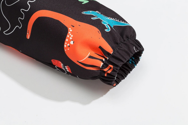 Fiú dinoszaurusz esőkabátok levehető kapucnival Könnyű vízálló szigetelés, meleg széldzseki Esőkabátok