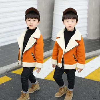Ανοιξιάτικα παιδικά μπουφάν για αγόρια Ζεστά βελούδινα χοντρά εξωτερικά ενδύματα Μόδα φθινοπωρινό παλτό 1 2 3 4 Y Infants Παιδικά ρούχα Snowsuit