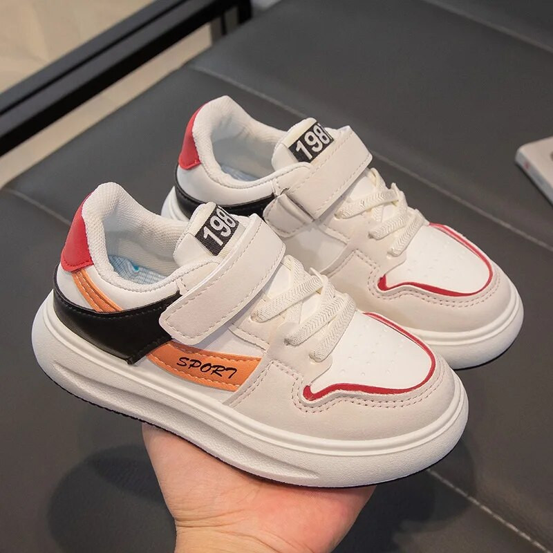 Kruleepo Vaikai Merginos Berniukai Bėgimo Batai Sportiniai Sportiniai Bateliai Kūdikiams Vaikiški PU Oda Mokykliniai Gatvės laisvalaikio Batai Neslystantys lauke