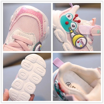 Kruleepo 2023 Βρεφικά μωρά κινούμενα σχέδια Βάτραχος περιστασιακά παπούτσια για πατίνια Νεογέννητα κορίτσια νήπια αγόρια Αθλητικά πάνινα παπούτσια Μητέρα Παιδιά Air Mesh Schuhe