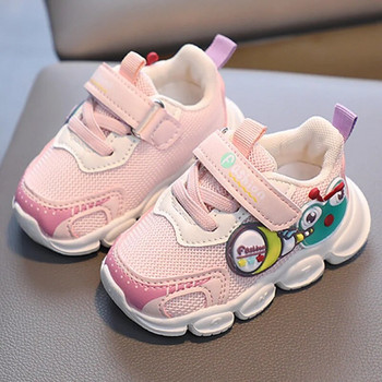 Kruleepo 2023 Βρεφικά μωρά κινούμενα σχέδια Βάτραχος περιστασιακά παπούτσια για πατίνια Νεογέννητα κορίτσια νήπια αγόρια Αθλητικά πάνινα παπούτσια Μητέρα Παιδιά Air Mesh Schuhe