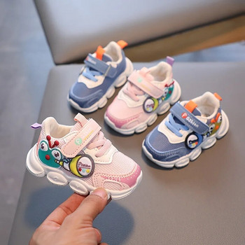 Kruleepo 2023 Infant Baby Cartoon Frog Ежедневни скейт обувки Новородени момичета Прохождащи момчета Спортни маратонки Mother Kids Air Mesh Schuhe
