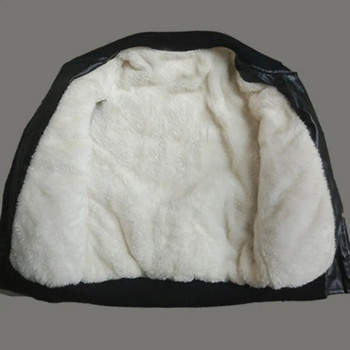 Νέα χοντρά παλτό για αγόρια Φθινοπωρινή χειμερινή μόδα Big Children Plus Velvet Warming Cotton PU Δερμάτινο μπουφάν για Παιδικά Εξωτερικά Ενδύματα 2-14 ετών
