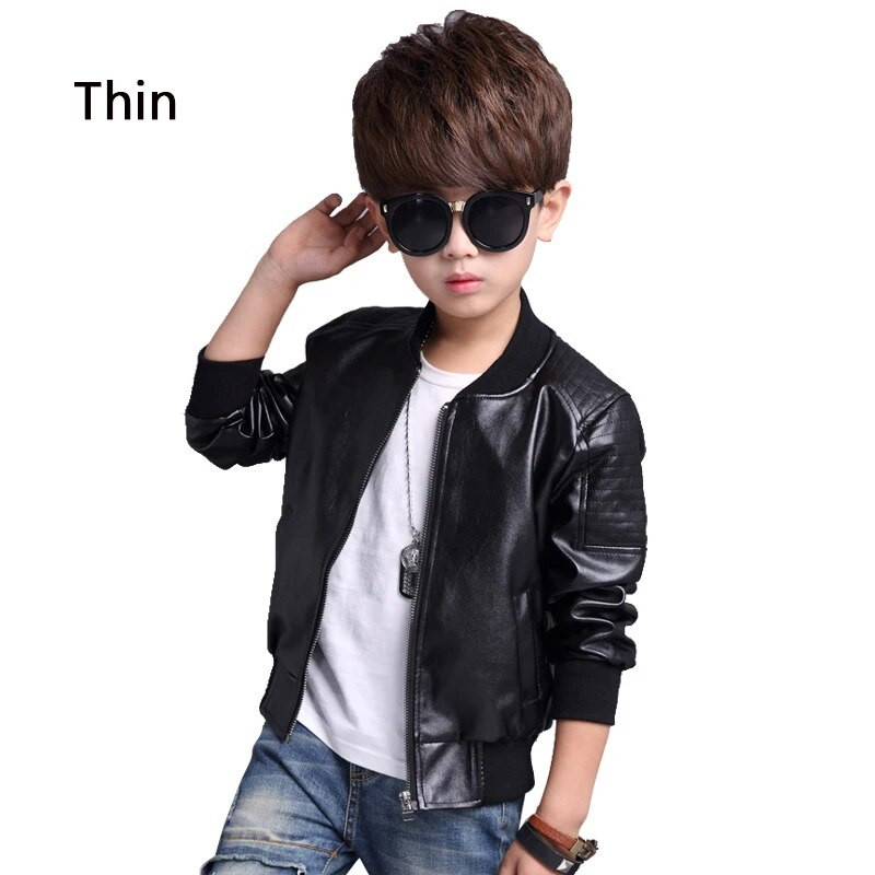 Paltoane groase băieți noi, toamnă iarnă, modă pentru copii mari, plus jachetă din piele PU din bumbac, catifea, pentru 2-14 ani, îmbrăcăminte exterioară