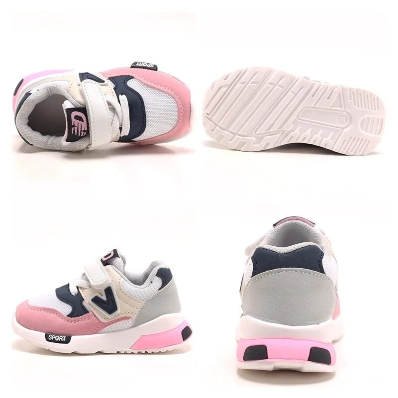 Kruleepo Kūdikių Sportiniai Sportbačiai Vaikai Dideli Vaikai Mergaitės Berniukai Laisvalaikiai Batai Lauko Sportas Oro tinklelis Kvėpuojantis bėgimas Schuhe