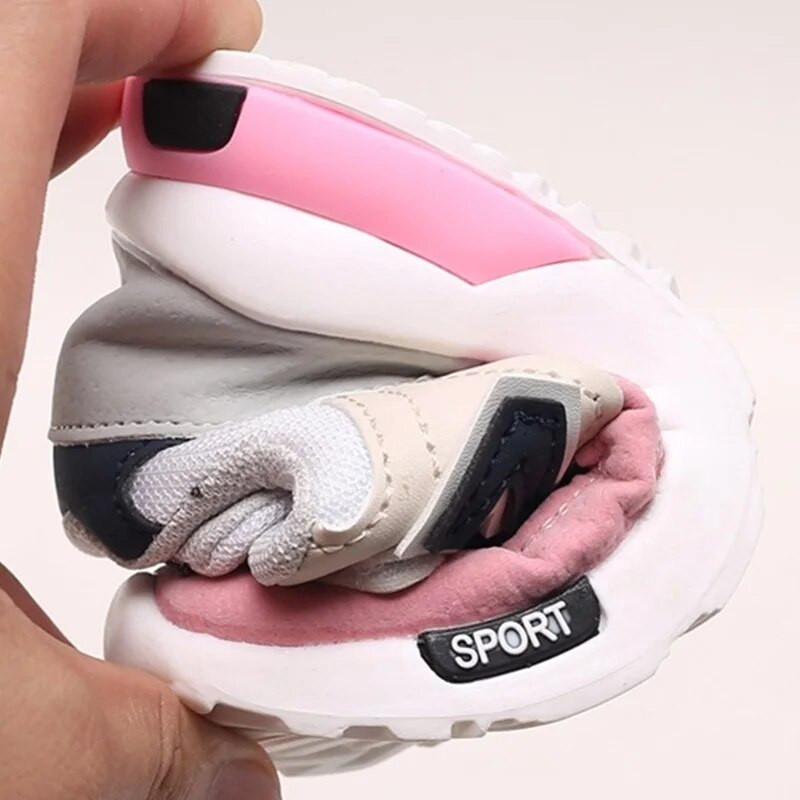 Kruleepo Kūdikių Sportiniai Sportbačiai Vaikai Dideli Vaikai Mergaitės Berniukai Laisvalaikiai Batai Lauko Sportas Oro tinklelis Kvėpuojantis bėgimas Schuhe