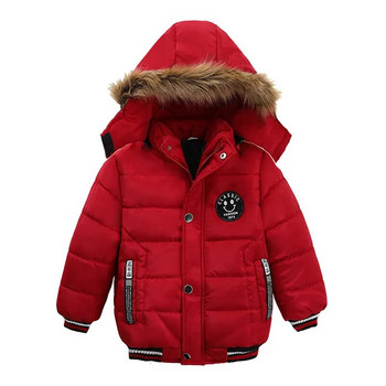2023 Χειμερινό μπουφάν για αγόρια για παιδικά παλτό Παιδικά ρούχα με ζεστή κουκούλα Χοντρό παλτό φλις για αγοράκι Κοστούμια 2 3 4 5 6 Y